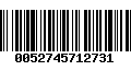 Código de Barras 0052745712731