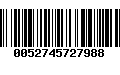 Código de Barras 0052745727988