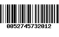 Código de Barras 0052745732012