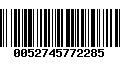 Código de Barras 0052745772285