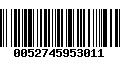 Código de Barras 0052745953011