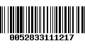 Código de Barras 0052833111217