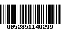 Código de Barras 0052851140299