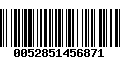 Código de Barras 0052851456871