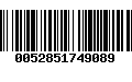 Código de Barras 0052851749089