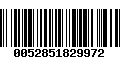 Código de Barras 0052851829972