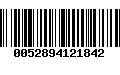 Código de Barras 0052894121842