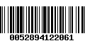 Código de Barras 0052894122061