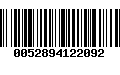 Código de Barras 0052894122092