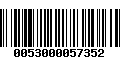 Código de Barras 0053000057352