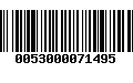 Código de Barras 0053000071495