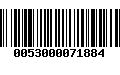 Código de Barras 0053000071884