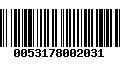 Código de Barras 0053178002031