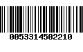 Código de Barras 0053314502210