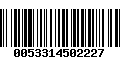 Código de Barras 0053314502227