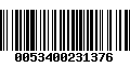 Código de Barras 0053400231376