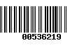 Código de Barras 00536219