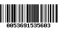 Código de Barras 0053691535603