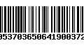 Código de Barras 00537036506419003725