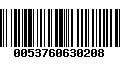 Código de Barras 0053760630208