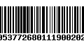 Código de Barras 00537726801119002020