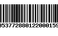 Código de Barras 00537728801220001590