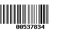 Código de Barras 00537834