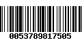 Código de Barras 0053789817505