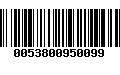 Código de Barras 0053800950099