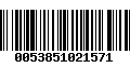 Código de Barras 0053851021571