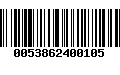 Código de Barras 0053862400105