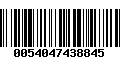 Código de Barras 0054047438845