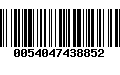 Código de Barras 0054047438852