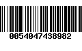 Código de Barras 0054047438982