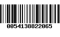 Código de Barras 0054138822065