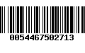 Código de Barras 0054467502713