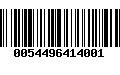 Código de Barras 0054496414001