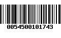 Código de Barras 0054500101743