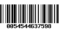 Código de Barras 0054544637598