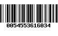 Código de Barras 0054553616034