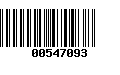 Código de Barras 00547093