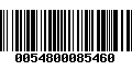 Código de Barras 0054800085460