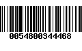 Código de Barras 0054800344468