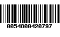 Código de Barras 0054800420797