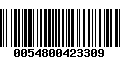 Código de Barras 0054800423309