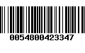 Código de Barras 0054800423347