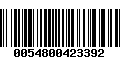 Código de Barras 0054800423392