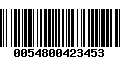 Código de Barras 0054800423453