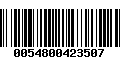 Código de Barras 0054800423507