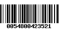 Código de Barras 0054800423521